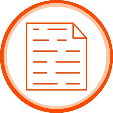 Web Kullanımı için Dosya Simgesi, Basit Vektör İllüstrasyonu