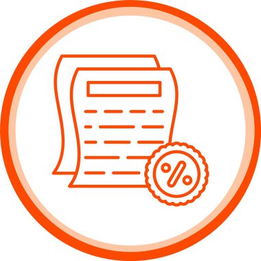 Bill Simgesi, Web Kullanımı için Basit Vektör İllüstrasyonu