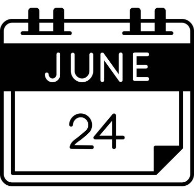 2 Temmuz - Haziran simgesi, vektör