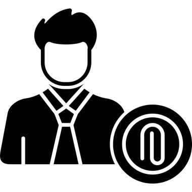 İş kişi vektör simgesi