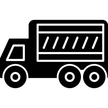 Kamyon. Web simgesi basit illüstrasyon