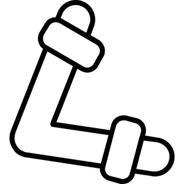 kemik simgesi, vektör illüstrasyonu