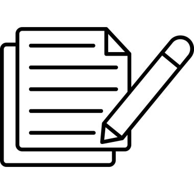 kağıt simgesi vektör illüstrasyonu