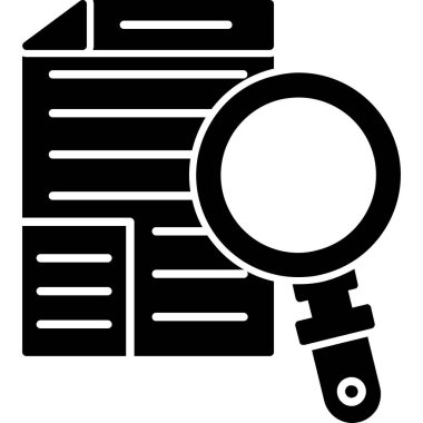 Yapılacaklar listesi simgesi olan büyüteç