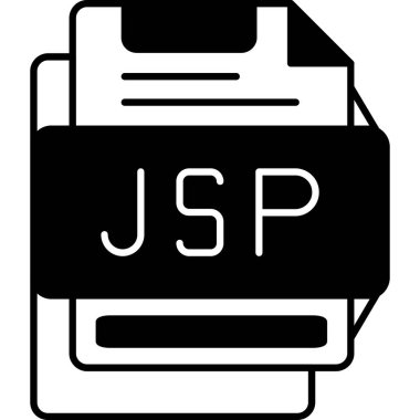 Tek dosya biçimi simgesinin vektör çizimi