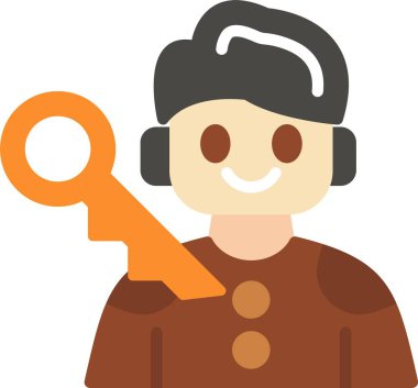 Düz biçimli müşteri servis simgesi