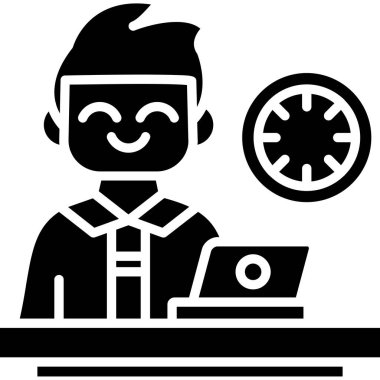 İş adamı avatar adam simgesi