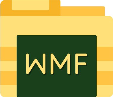 dosya biçimi simgesi, vektör illüstrasyonu