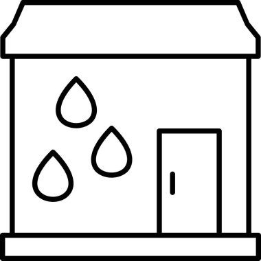 Ev. Web simgesi basit illüstrasyon