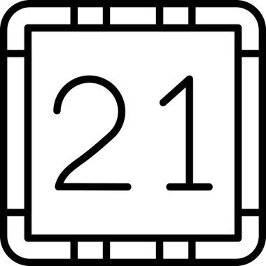 Takvim numarası simgesi, özet biçimi