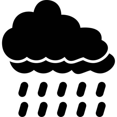 bulut simgesi, vektör illüstrasyonu