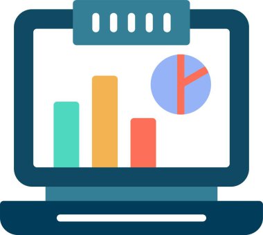 iş analizi ikon vektör illüstrasyonu