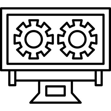 dizüstü bilgisayar simgesi, basit biçim