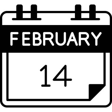 15 Şubat - Takvim simgesi - 14 Şubat