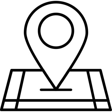 harita konumu pin simgesi, özet biçimi