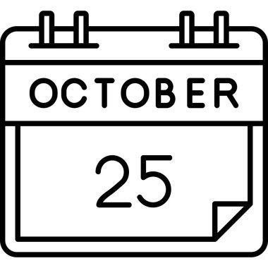 Takvim simgesi, vektör çizimi