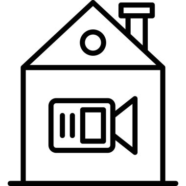 ev simgesi vektör illüstrasyonu