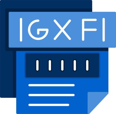 Dosya biçim simgesinin vektör illüstrasyonu