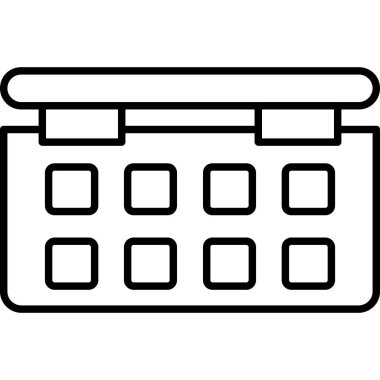 takvim tarihi simgesi vektör illüstrasyon