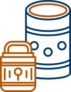 Yağ fıçısı. Basit illüstrasyon