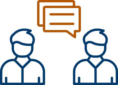 Web kullanımı için Konuşma Simgesi, Basit Vektör İllüstrasyonu