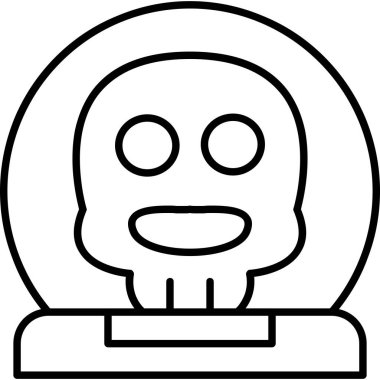 Uzaylı. Web simgesi basit illüstrasyon