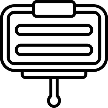 Mutfak. Web simgesi basit illüstrasyon