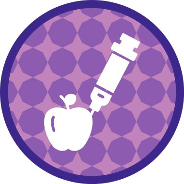 Gmo Gıda Simgesi, Web Kullanımı için Basit Vektör İllüstrasyonu