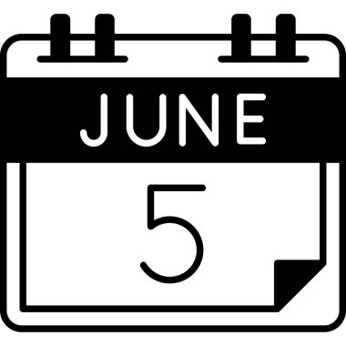 5 Haziran takvim simgesi