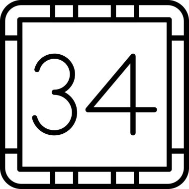 424 tarih vektör simgesi