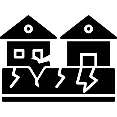 Bir ev simgesinin vektör illüstrasyonu