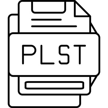 dosya biçimi simgesi, vektör illüstrasyonu