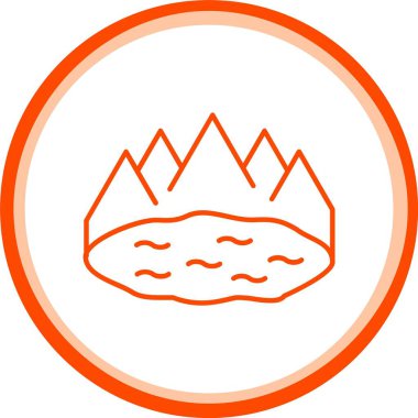 Göl Simgesi, Web Kullanımı için Basit Vektör Resimleri