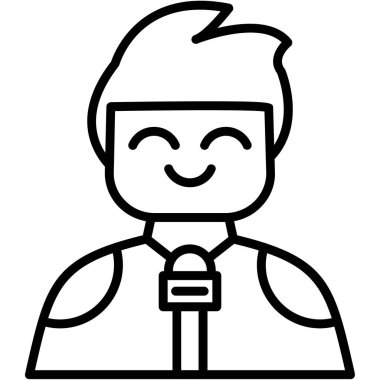 Gülümseme simgesi olan Avatar Adam