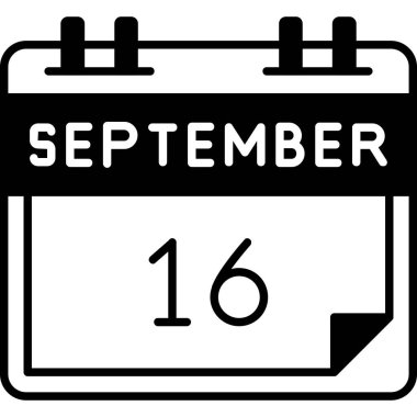 10 Eylül - Takvimli takvim simgesi