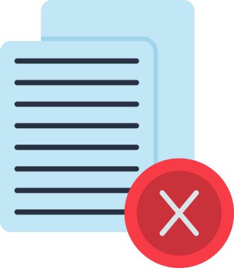 belge dosya simgesini düz biçiminde sil