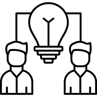 Ampul. Web simgesi basit illüstrasyon