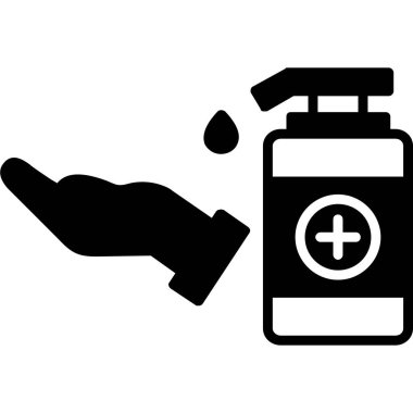 el dezenfektanı simgesi, basit stil