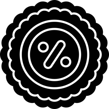 İndirim. Web simgesi basit illüstrasyon