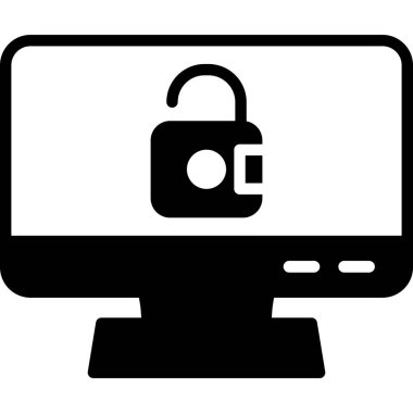 Bilgisayar güvenlik simgesini katı biçimde kilitle