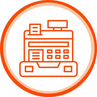 Para Kayıt Simgesi, Web Kullanımı için Basit Vektör İllüstrasyonu