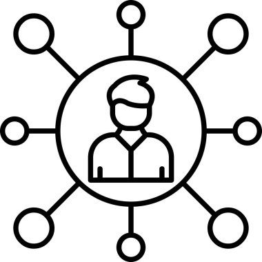 ticari ağ bağlantısı simgesi - yönetim kategorisinde