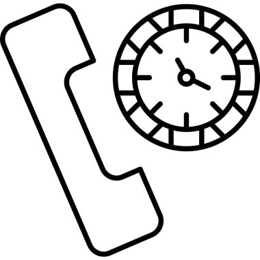 telefon simgesini arayın. Vektör çizim