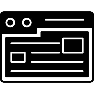 Web tasarım simgesi, vektör