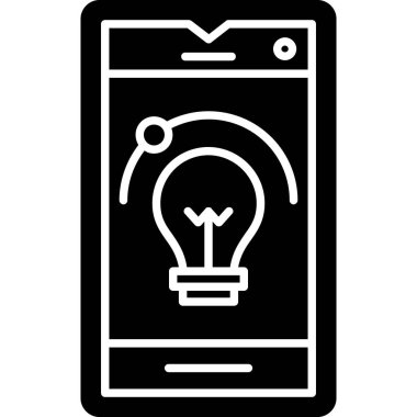 Mobil simge vektör izole üzerinde beyaz arka plan, cep kavramı logo şeffaf arka plan, dolgulu siyah sembolü imzalamak