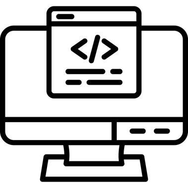 Kodlama ağ geliştirme simgesi