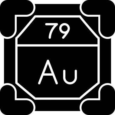 Bir kimyasal simgenin vektör illüstrasyonu