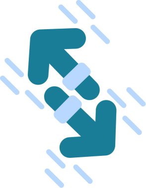 Yön yönü ok simgesi düz biçimli