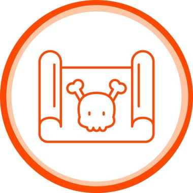 Parşömen Simgesi, Web Kullanımı için Basit Vektör İllüstrasyonu