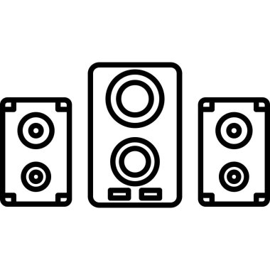 hoparlör vektör illüstrasyonu